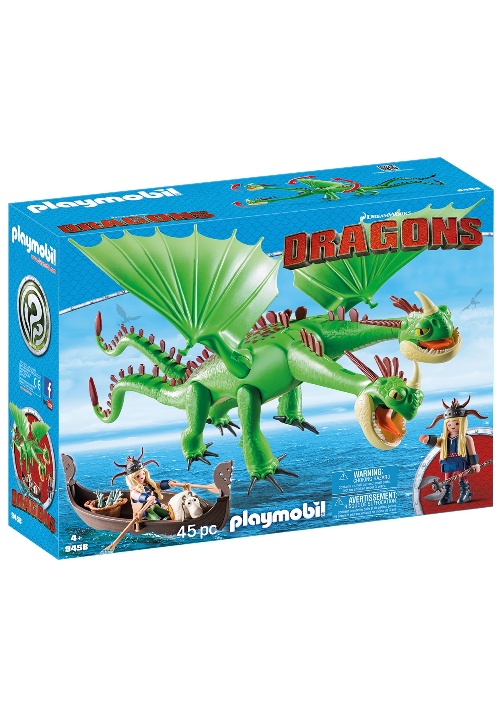 How to Train Your Dragon Playmobil Ruffnut and Tuffnut with Barf and Belch Figure Set