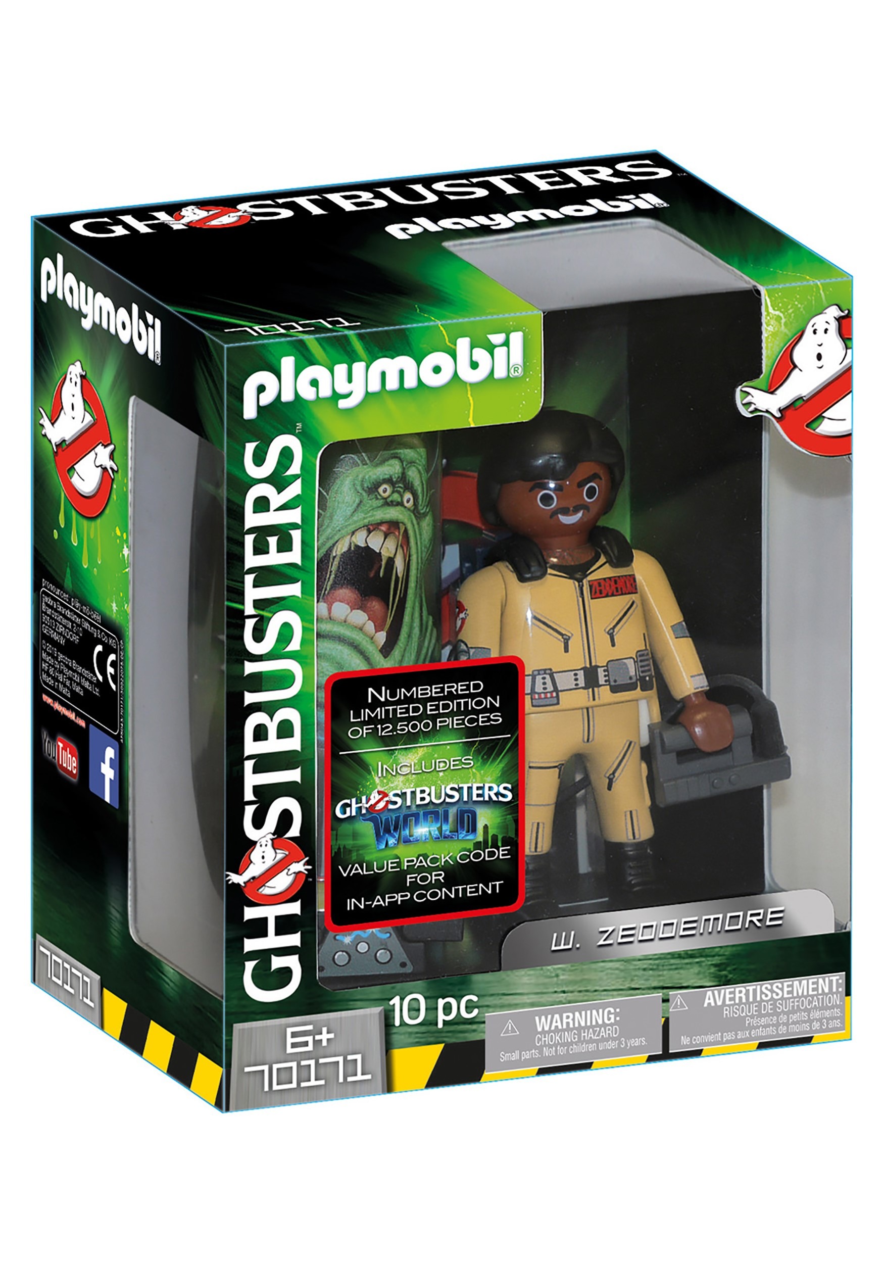 Collector's Edition Playmobil Ghostbusters W. Zeddemore Figure