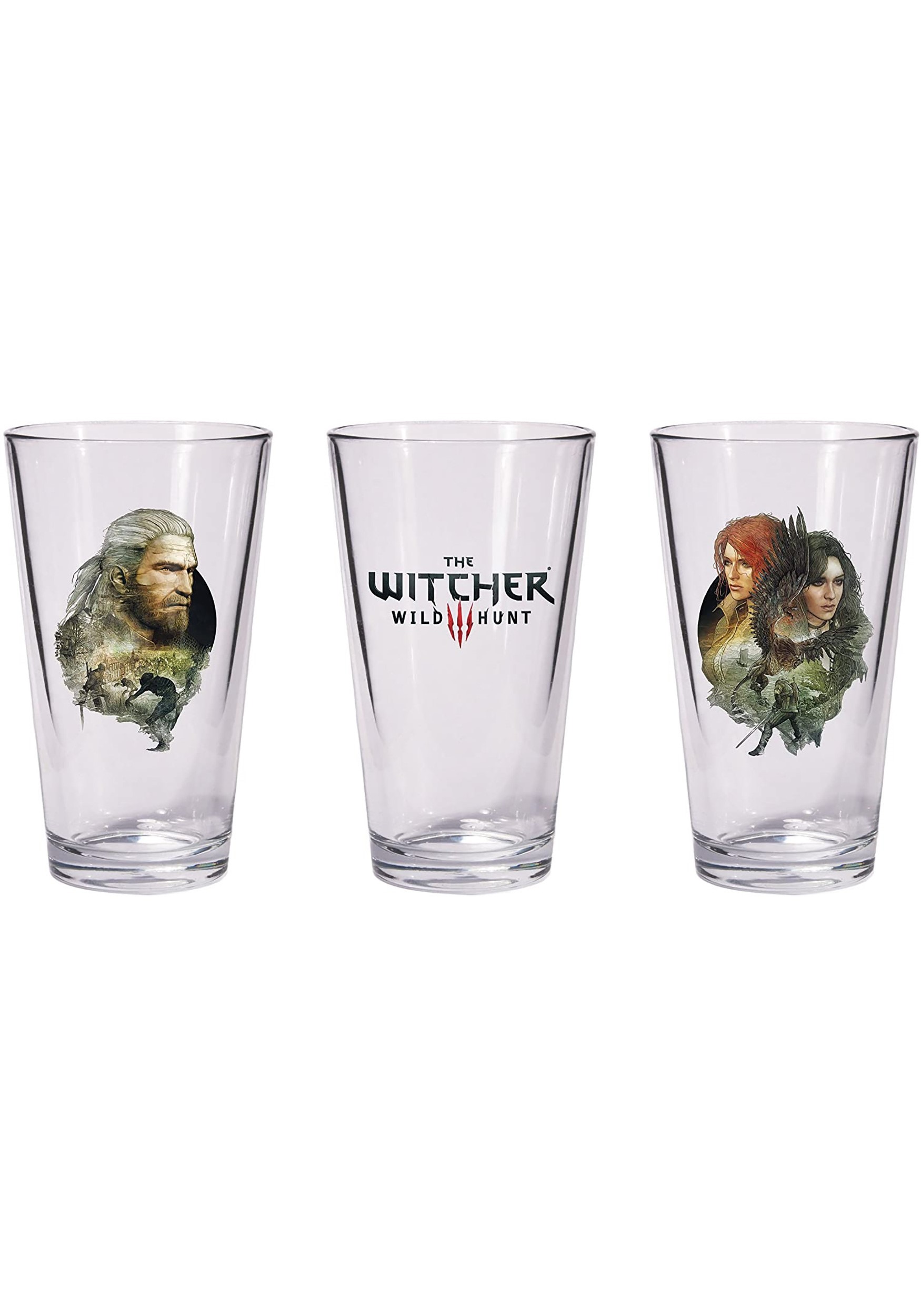 The Witcher Geralt & Triss With Yen Pint Glass Set