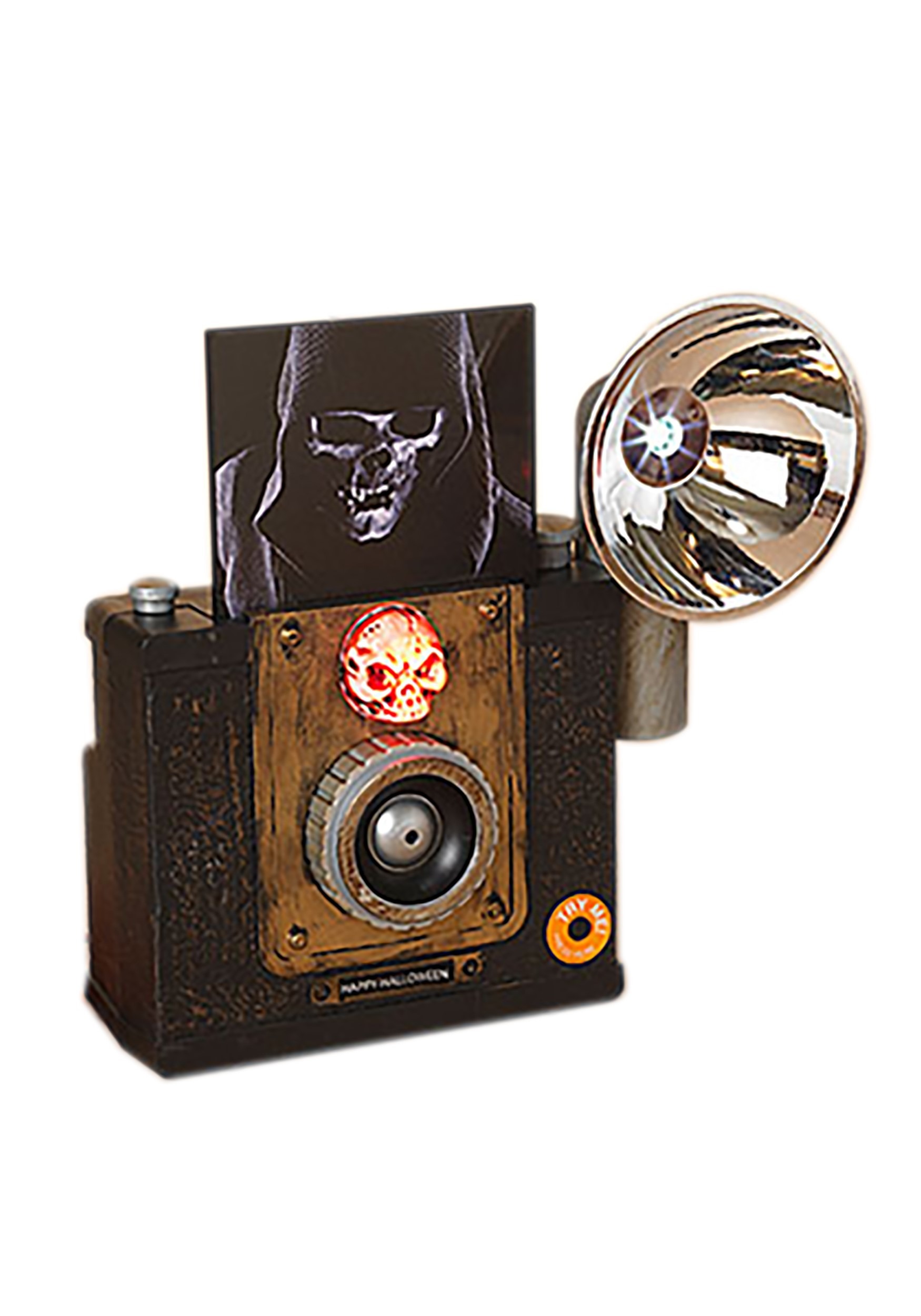 9.5 Animated Light Up Camera With Sound Prop , Scary Decorations