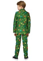 Boys Green Christmas Tree Light Up Suit Alt 1