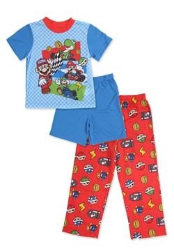 Mario Kart Sleepwear Short 3 Piece Set