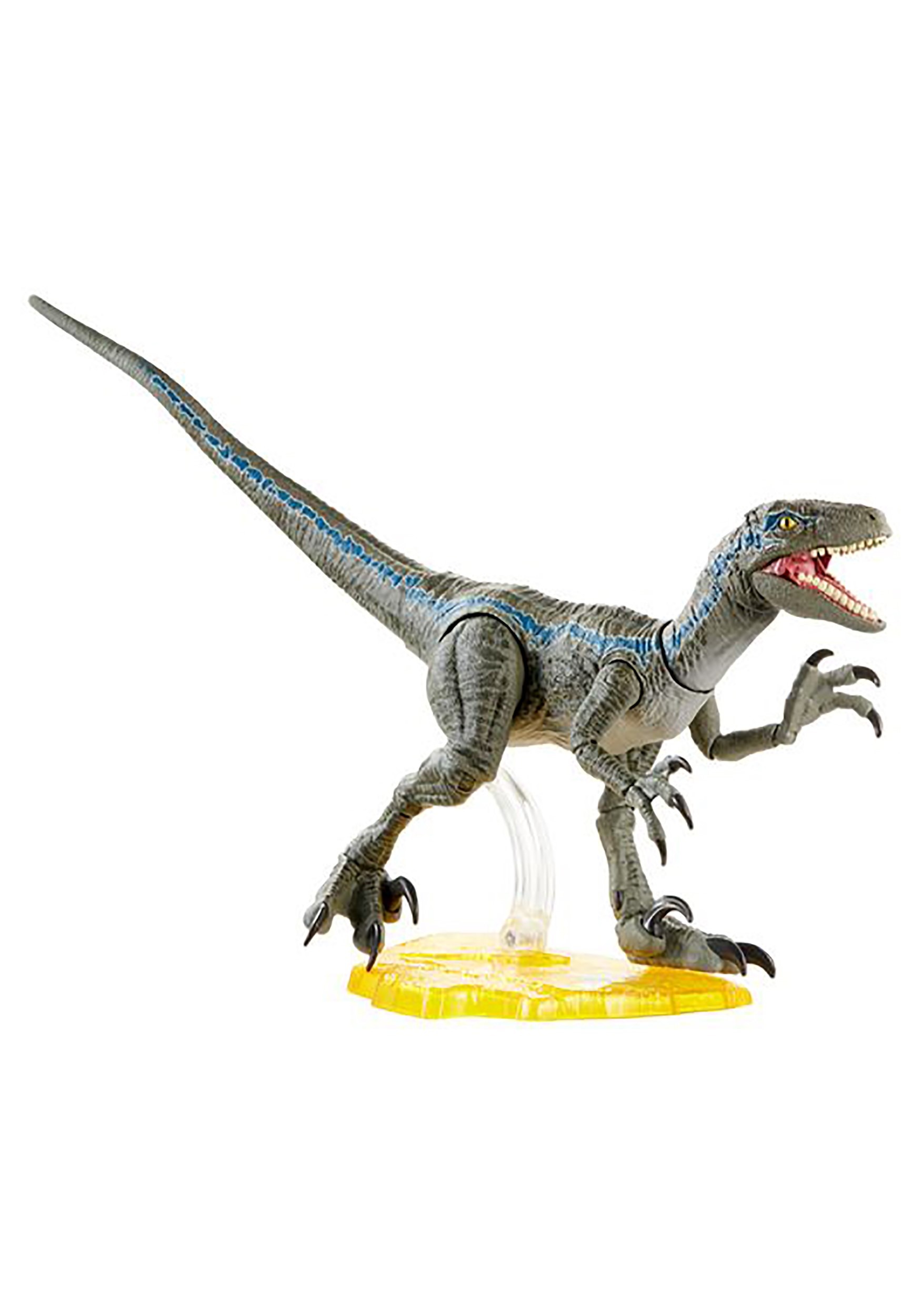 Jurassic Park Amber Collection Velociraptor Blue Action Figure