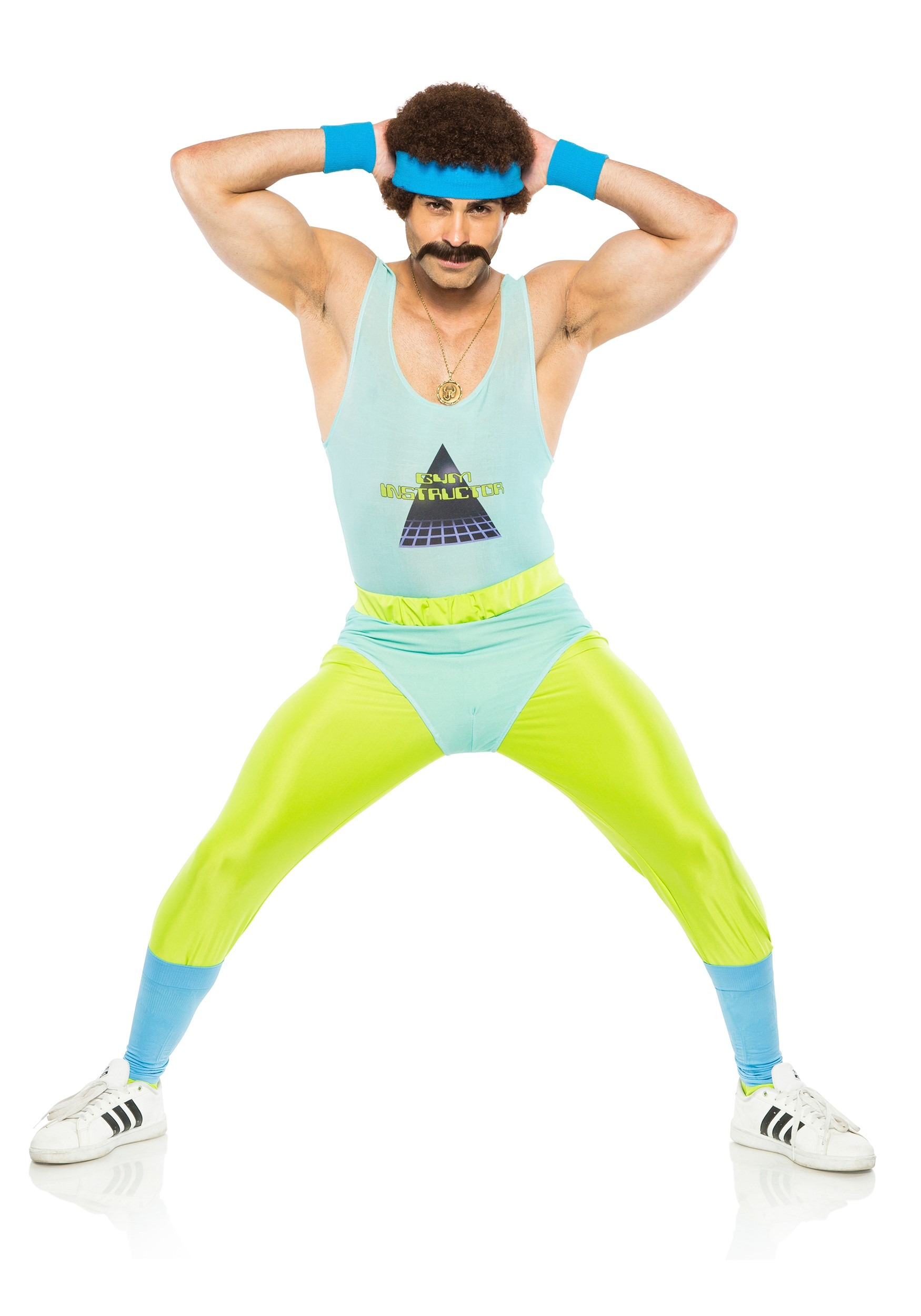 80's Gym Instructor Costume For Men , 80s Workout Costume