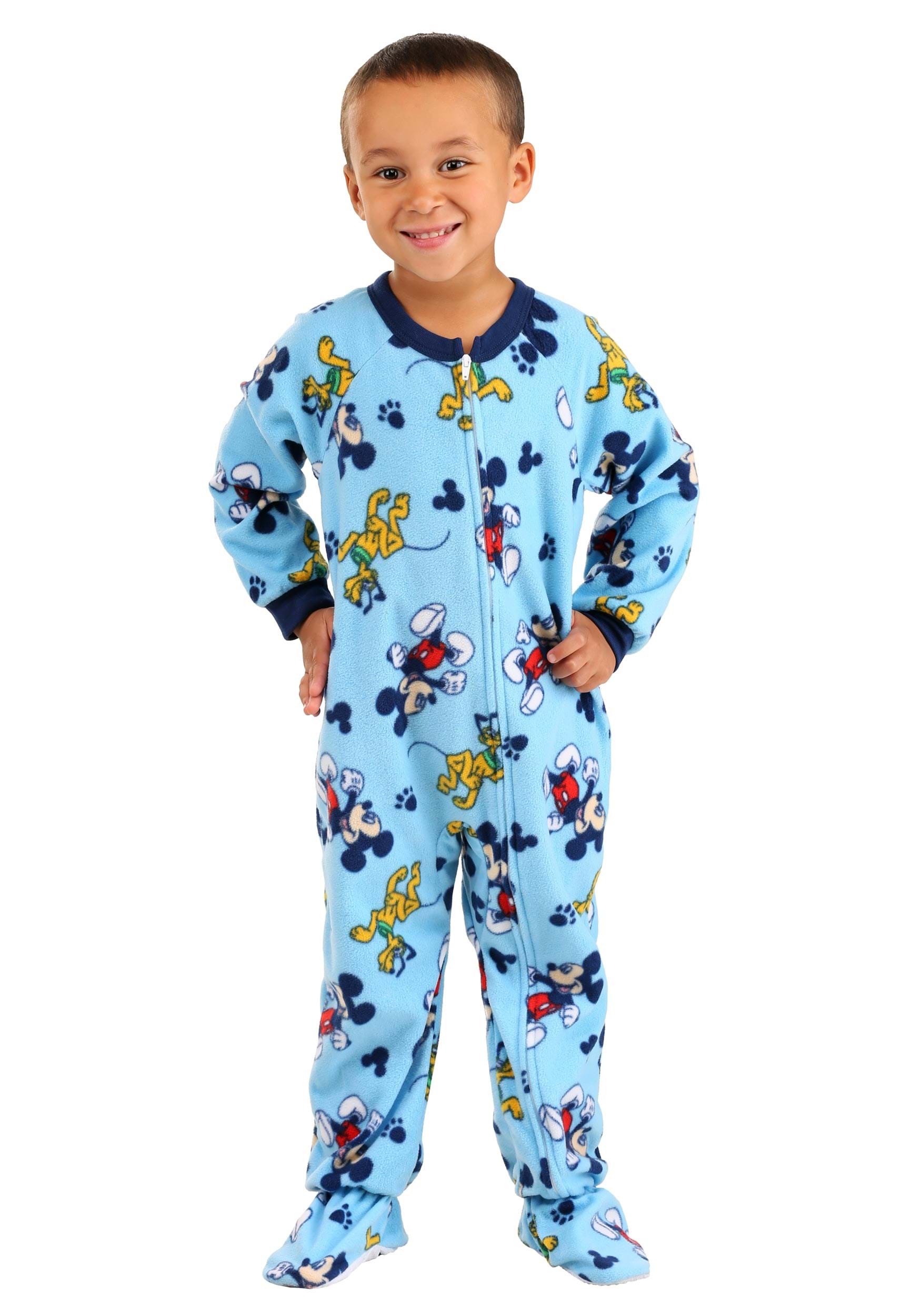 Blue Mickey and Pluto Allover Print Toddler Onesie