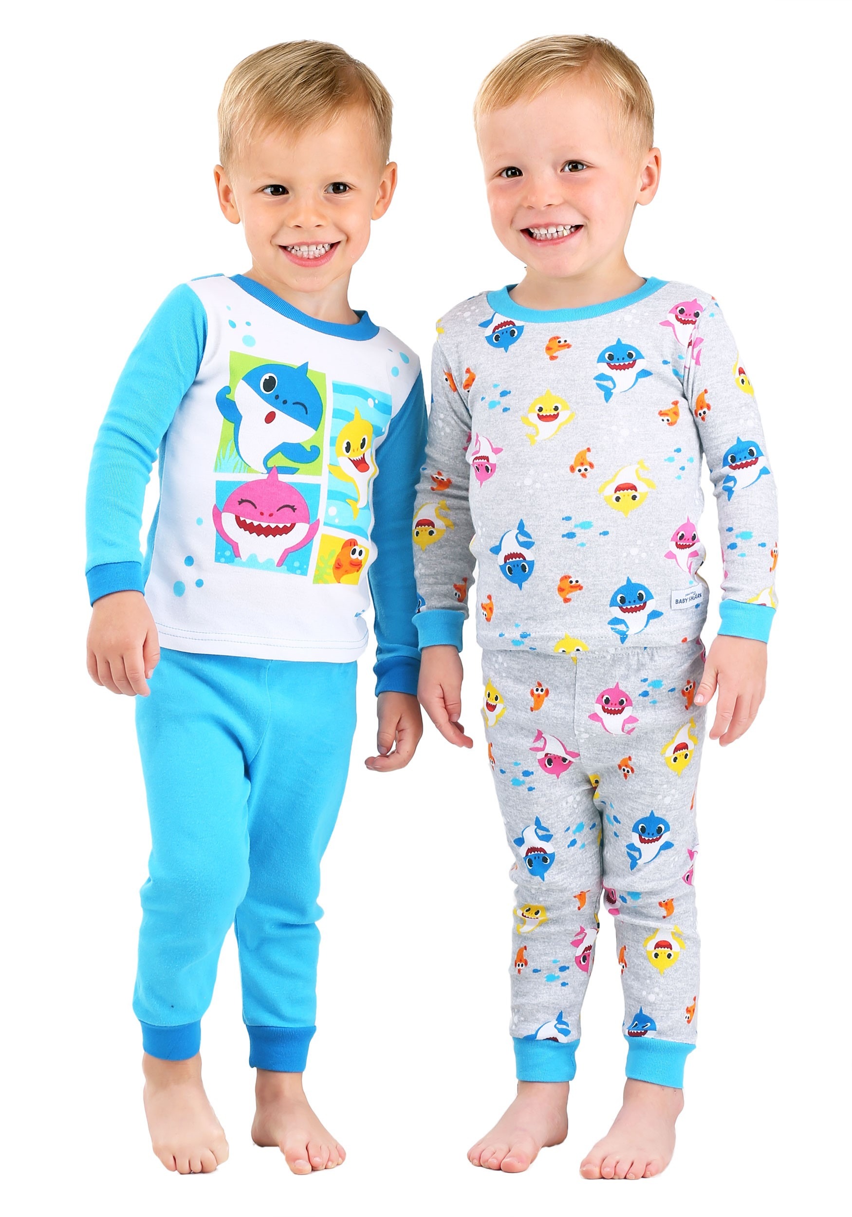 Baby Shark 4 Piece Sleepwear Set for Toddlers