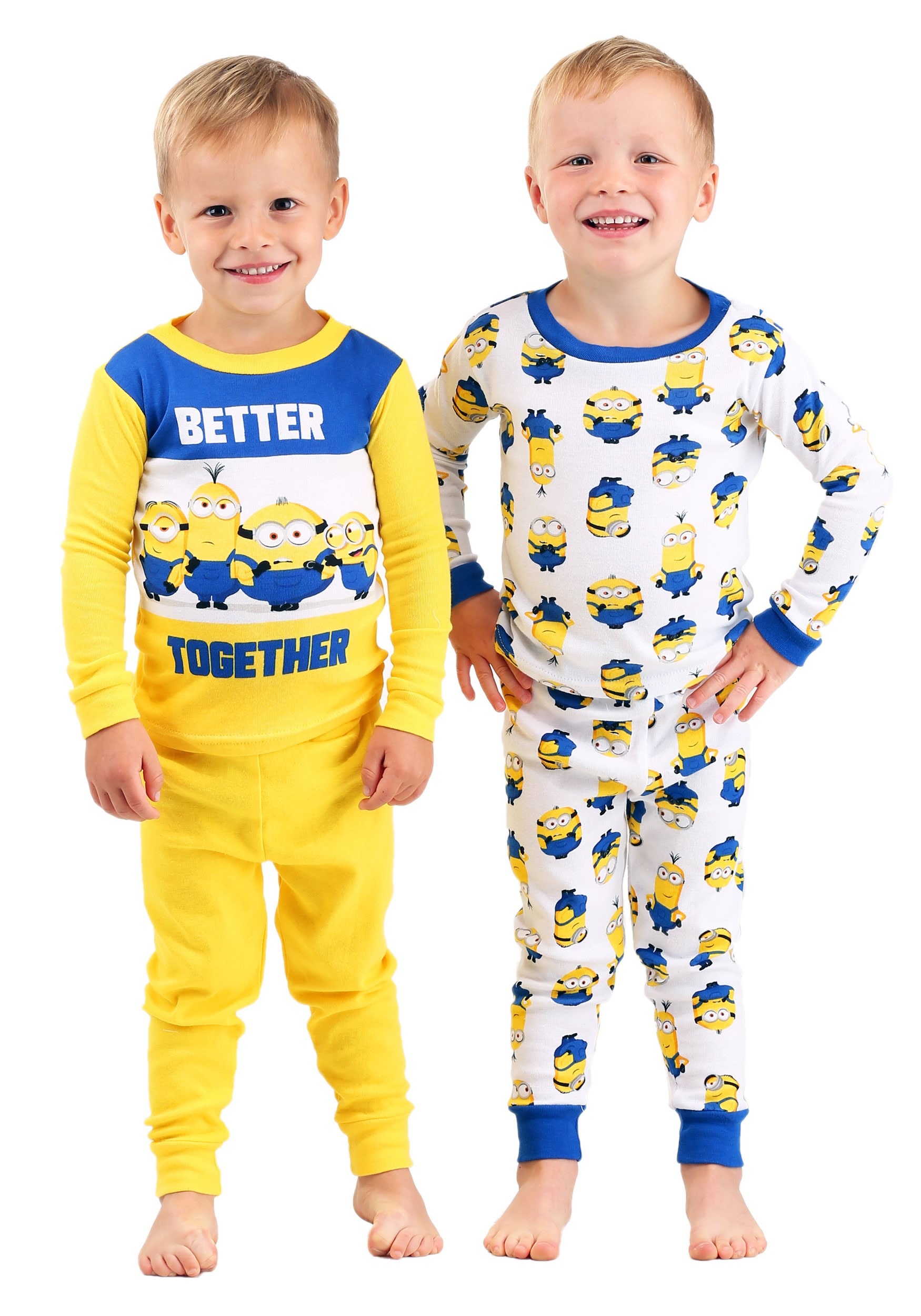 Minions 4 Piece Sleepwear Set for Toddlers