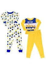 Toddler Minions 4 Piece Sleepwear Set Alt 2