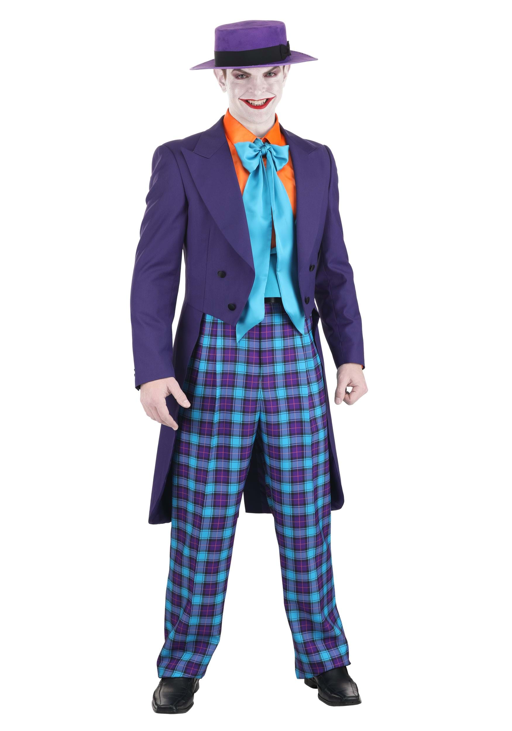 1989 Batman Joker Suit Overcoat , Men's Joker Costumes