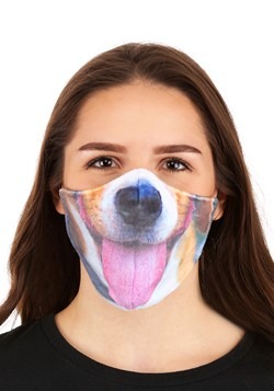 Adult Dog with Tongue Sublimated Face Mask