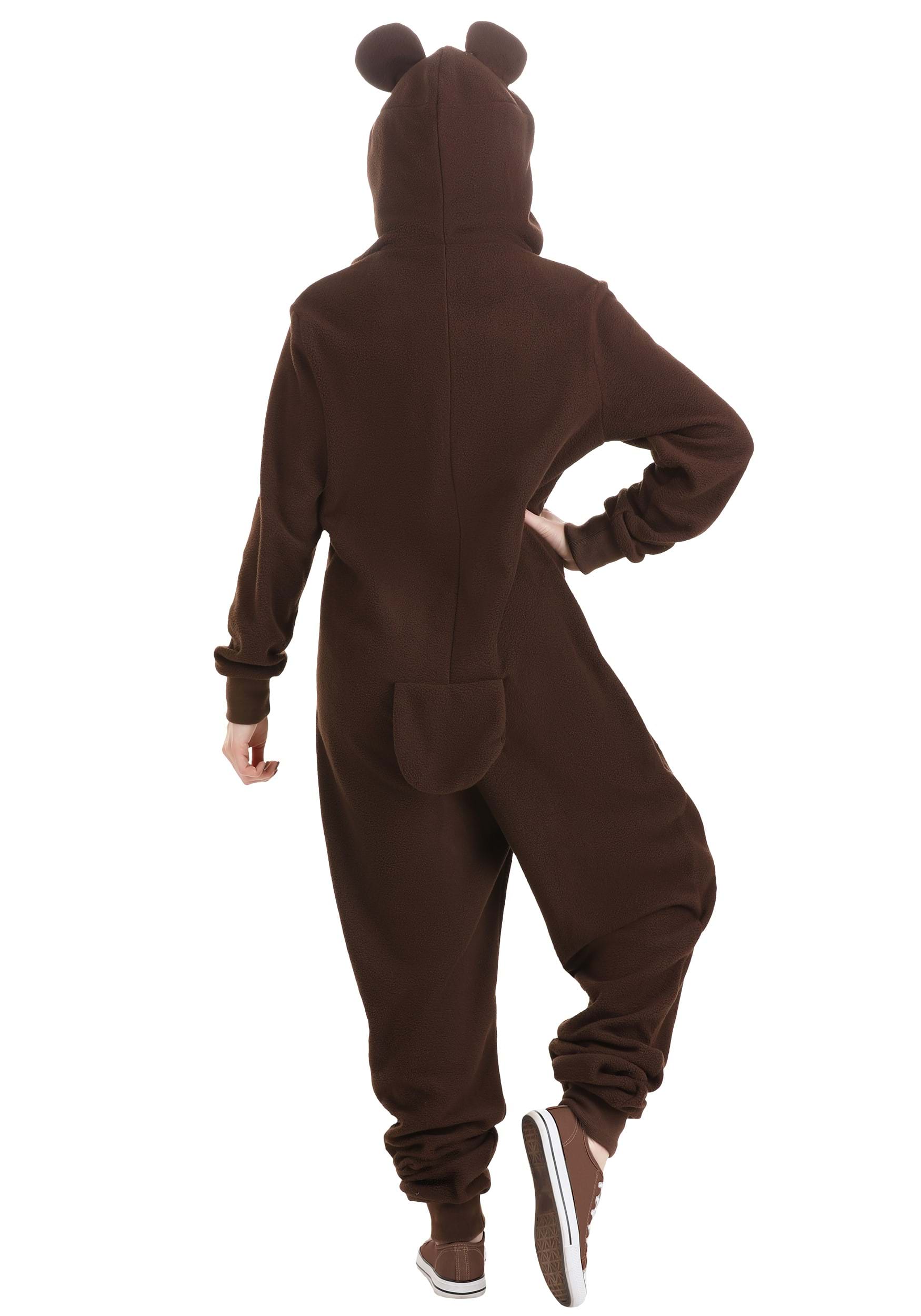 Bear Onesie Costume For Adults , Adult Animal Costumes