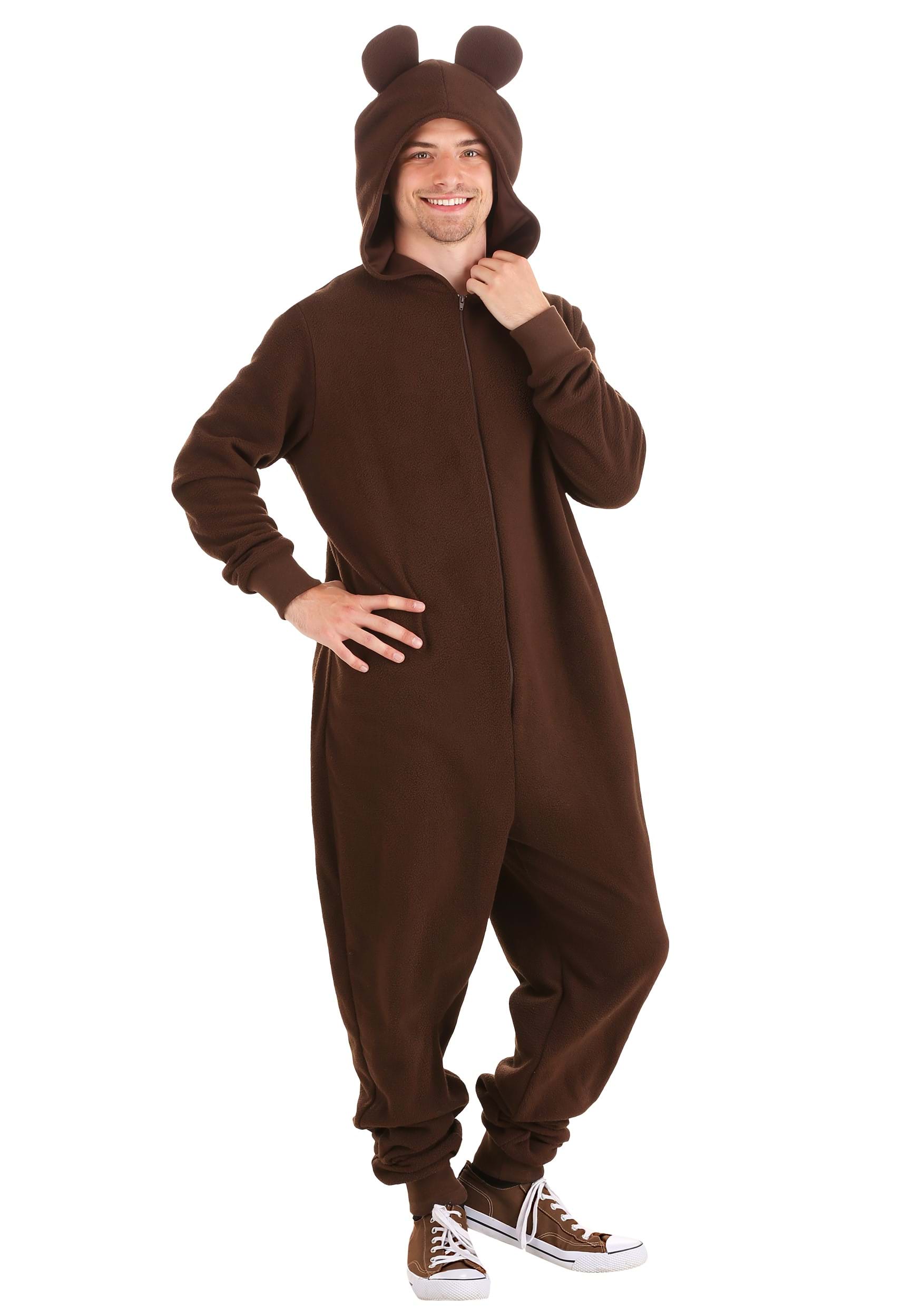 Bear Onesie Costume For Adults , Adult Animal Costumes