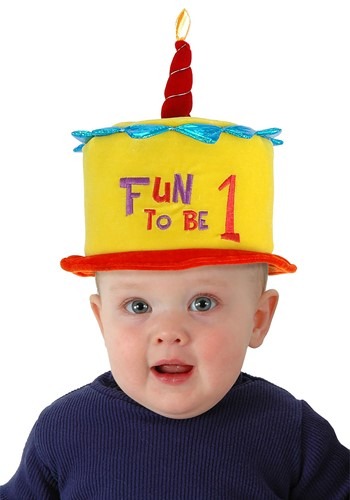 Toddler Fun to be One Birthday Cake Hat