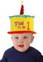 Toddler Fun to be One Birthday Cake Hat