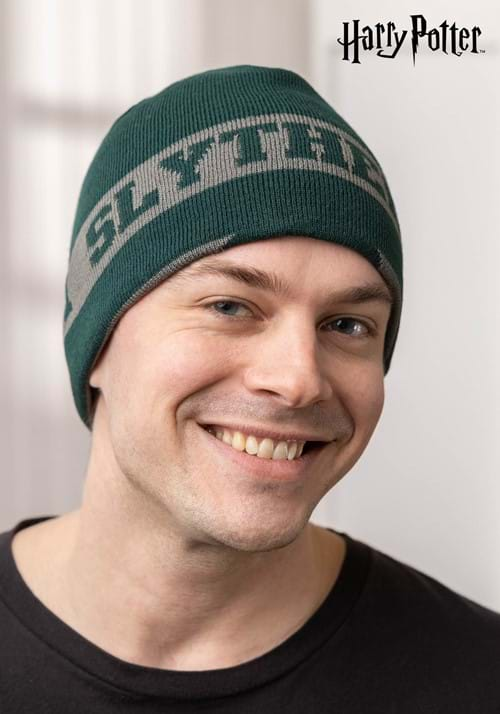 Reversible Slytherin Knit Beanie