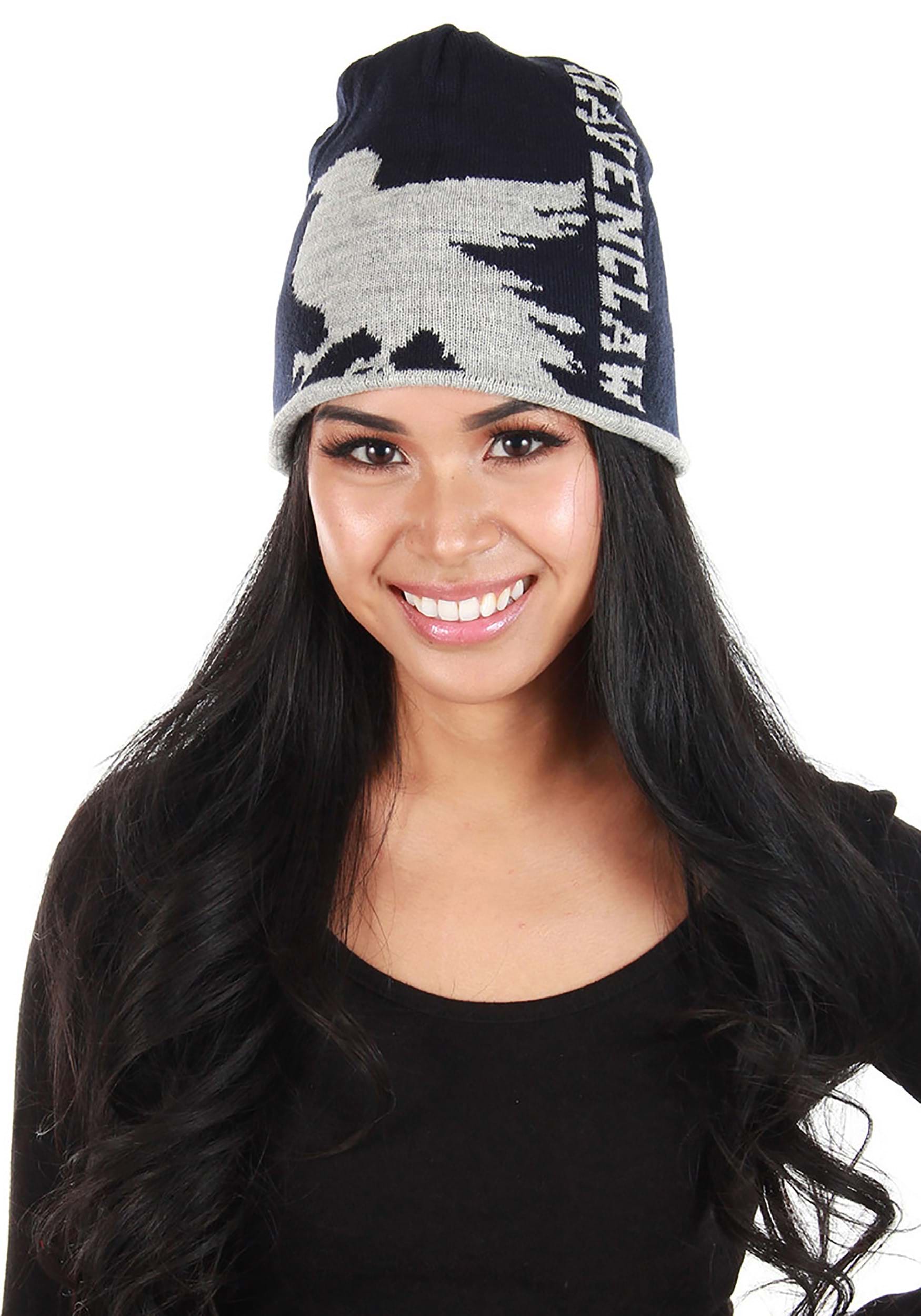 Reversible Ravenclaw Knit Gray Beanie , Ravenclaw Accessories