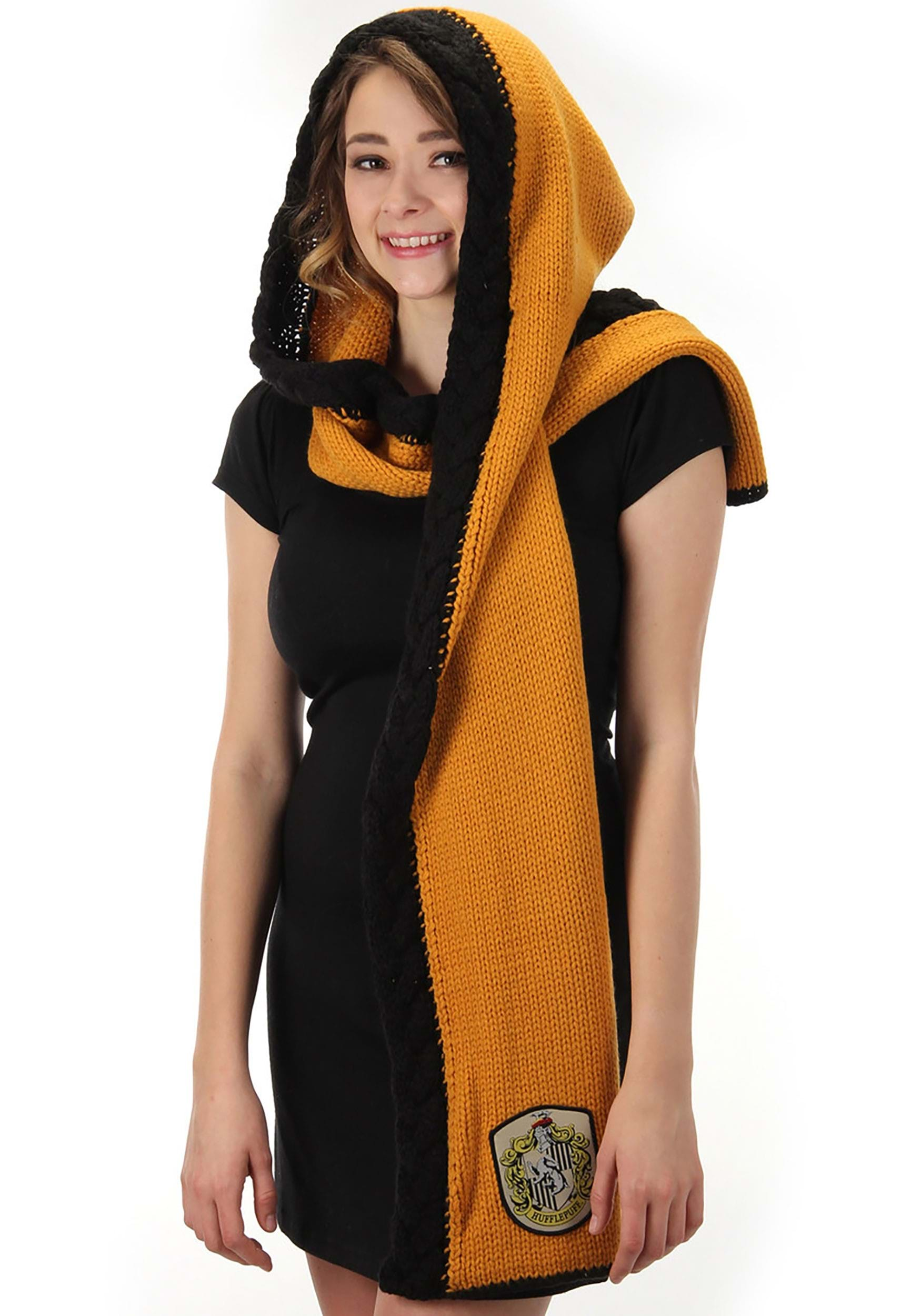 Knit Hufflepuff Yellow Hood