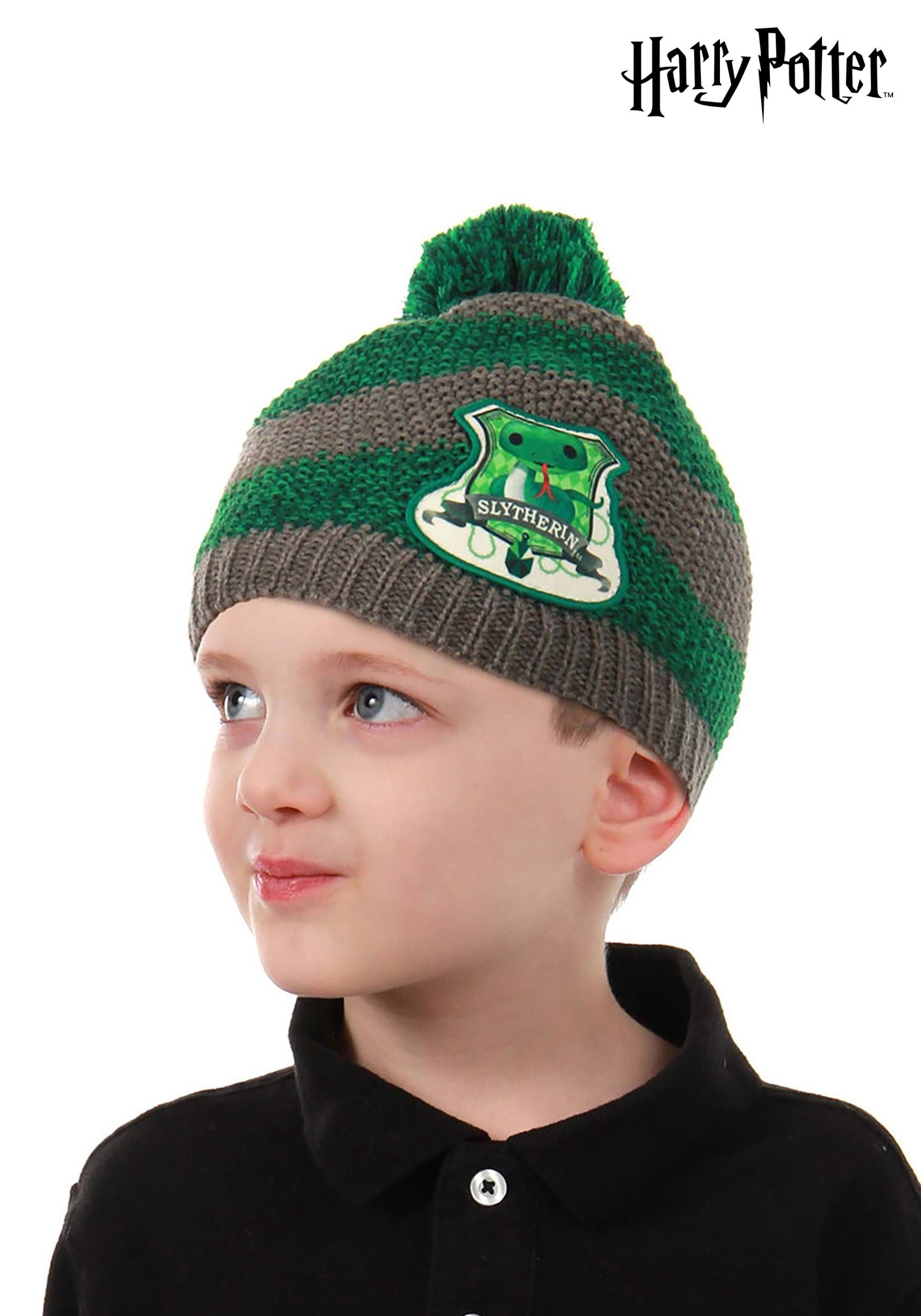 Toddler Slytherin Knit Green Beanie