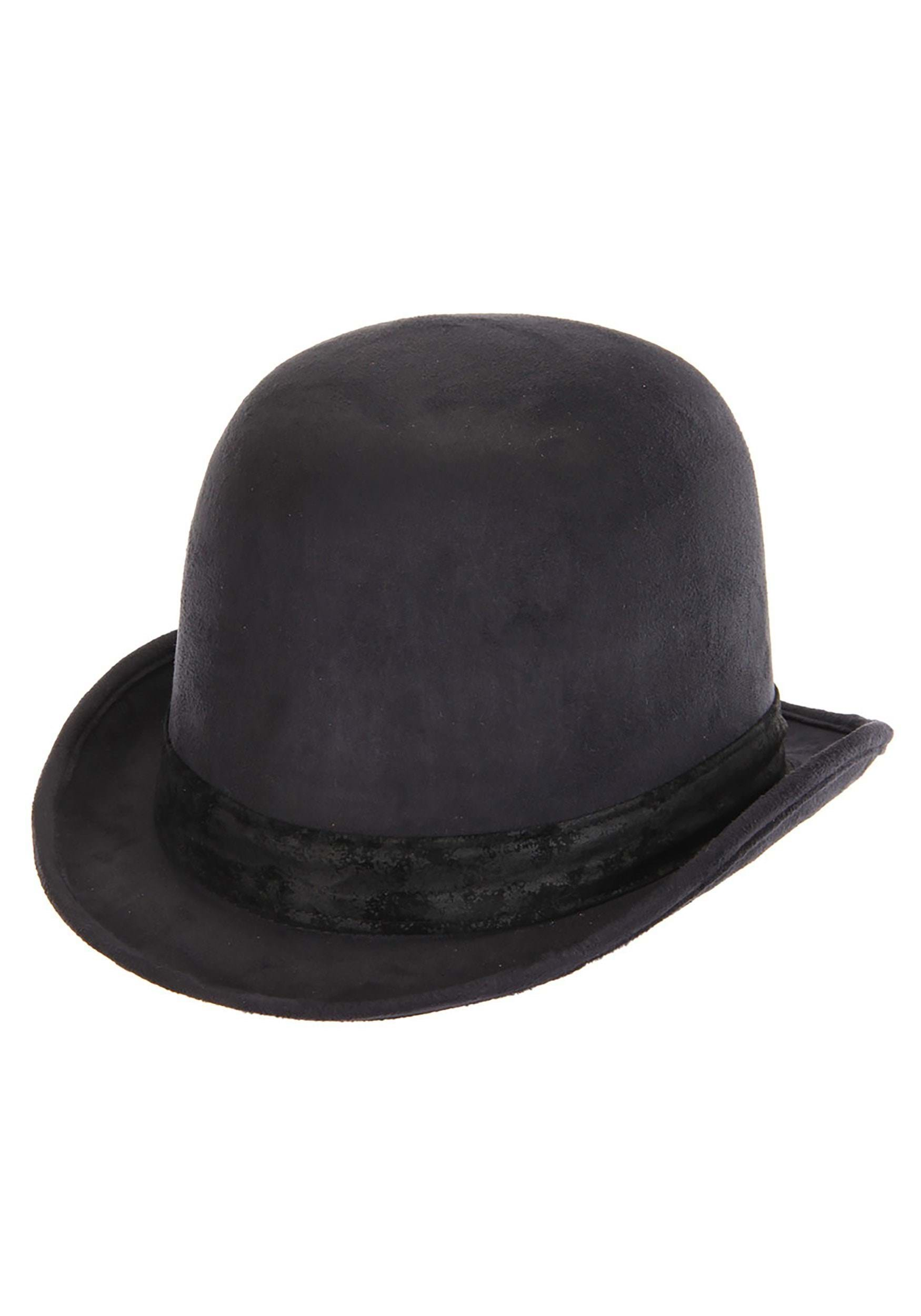 Black Derby Hat , Costume Hats