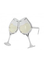 Adult Wine Goblet Eyeglasses Clear/Yellow Alt 1