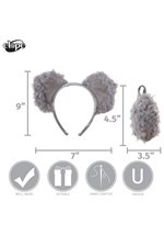 Koala Ears Headband and Tail Kit Alt 4