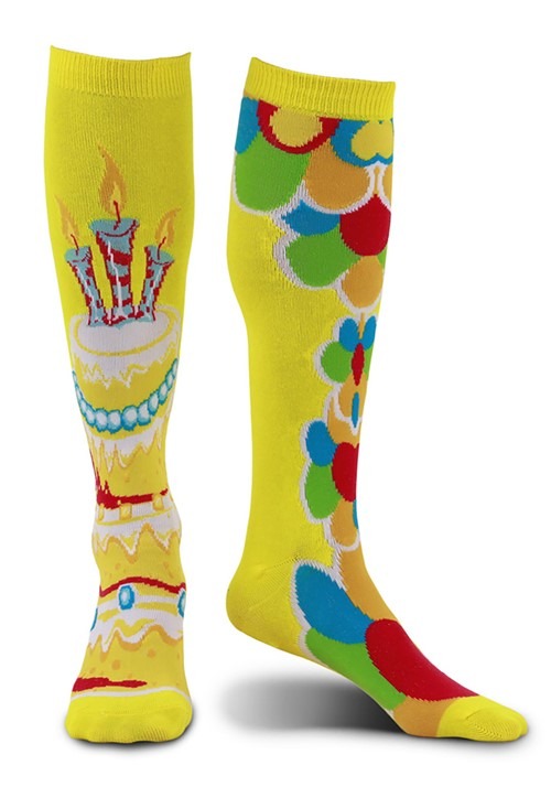 Mismatched Celebration Knee-High Socks for Adults