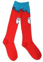 Thing 1 2 Costume Adult Socks Alt 1