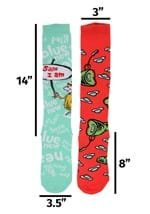 Green Eggs & Ham Mismatched Knee High Costume Sock Alt 2