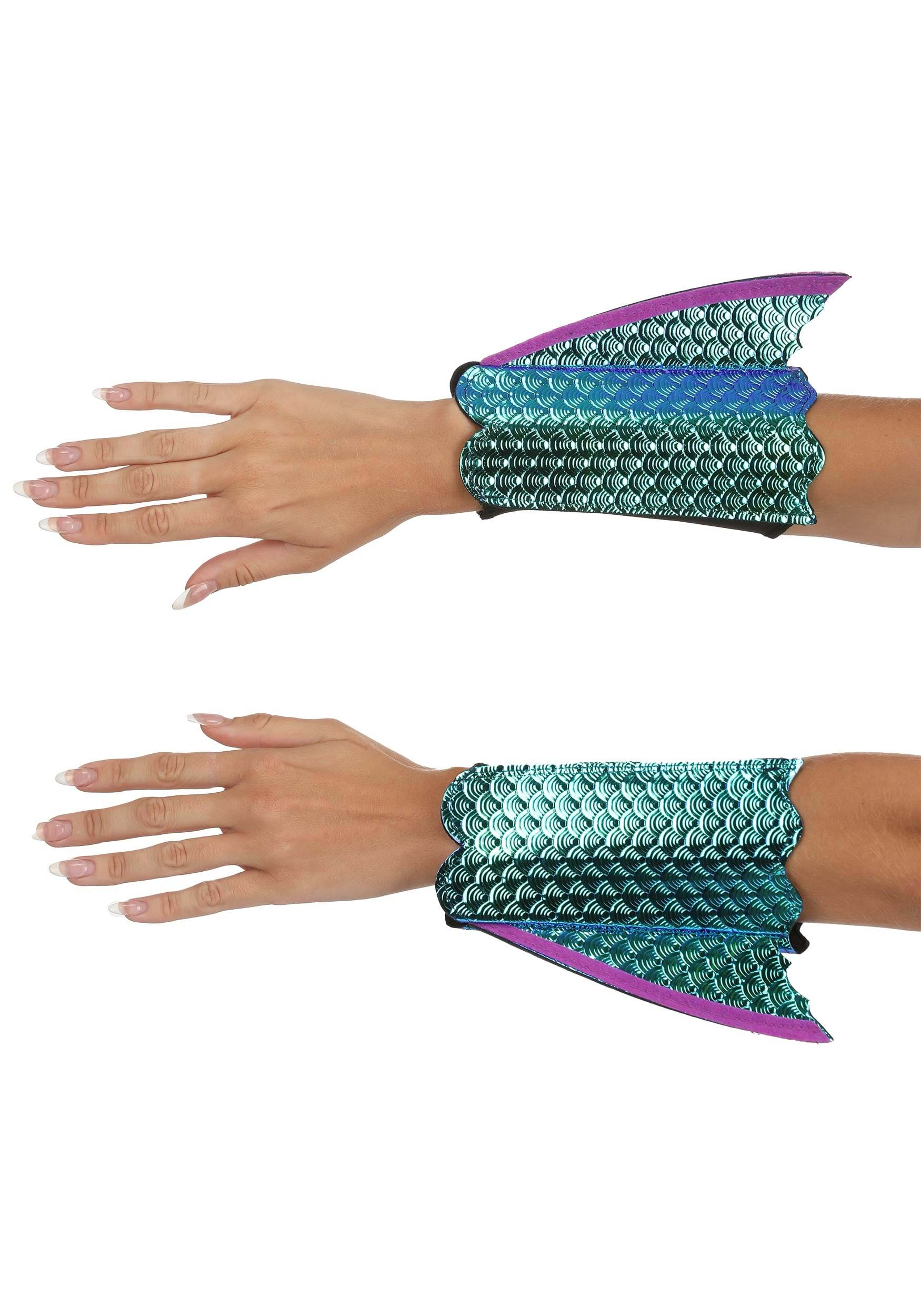 Shimmer Seahorse Fin Arm Cuffs