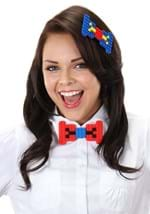 Bricky Blocks Bow Tie White