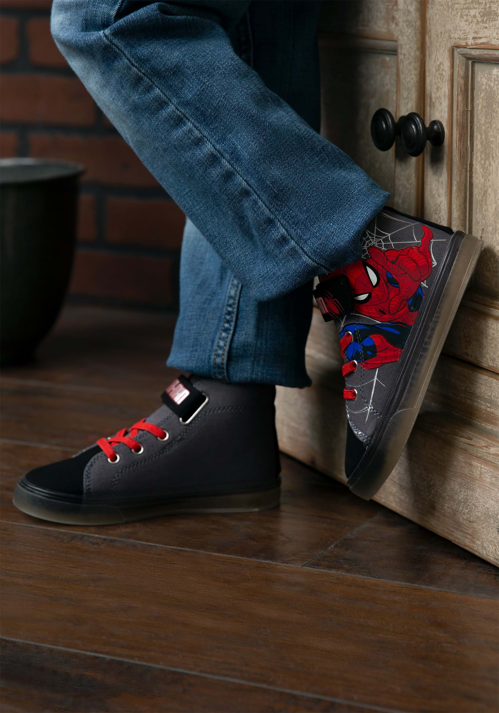 Spiderman Lighted Canvas Sneakers