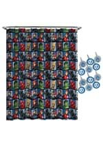 Avengers Team Shower Curtain & Hook Set Alt 1