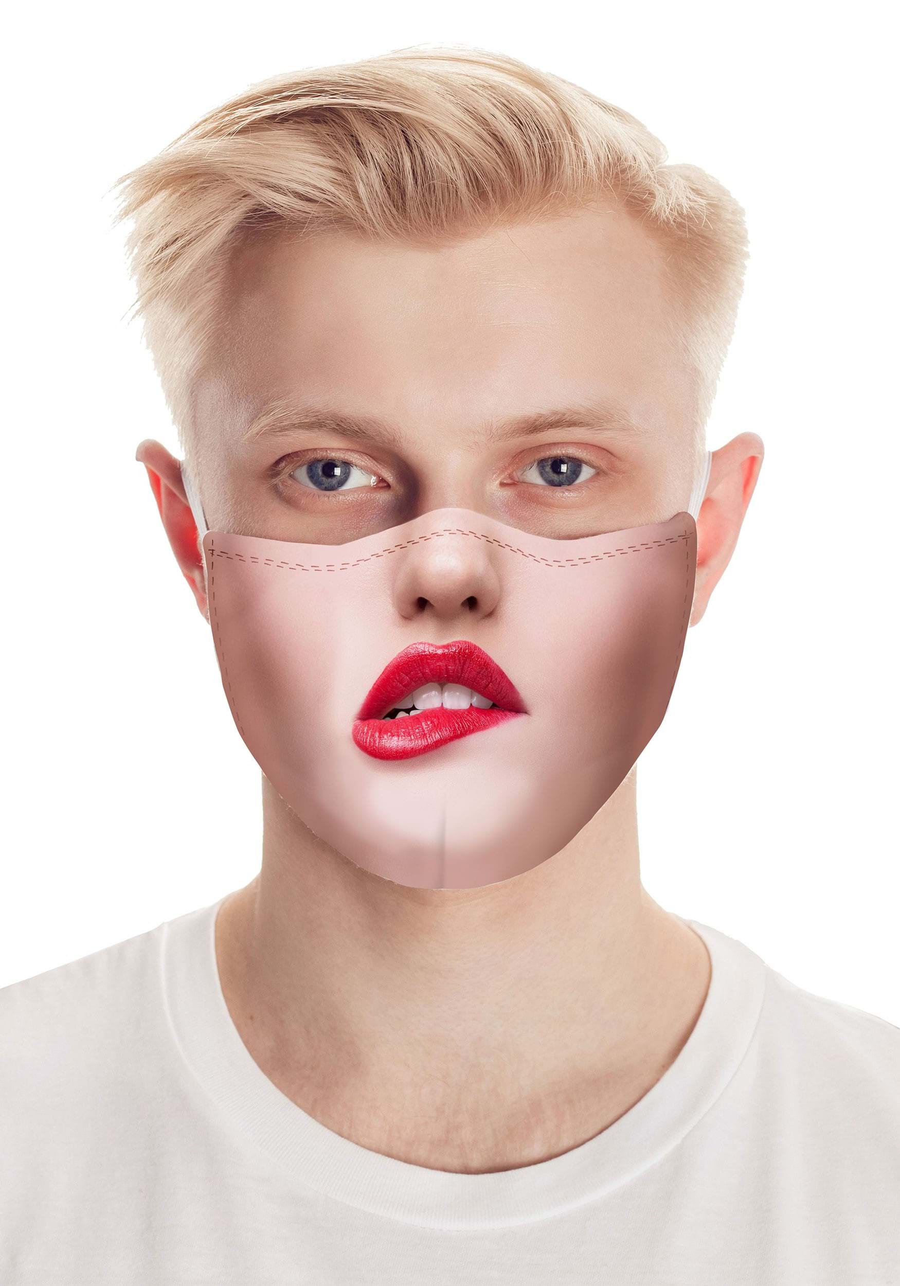 Pouty Lips Safety Face Mask