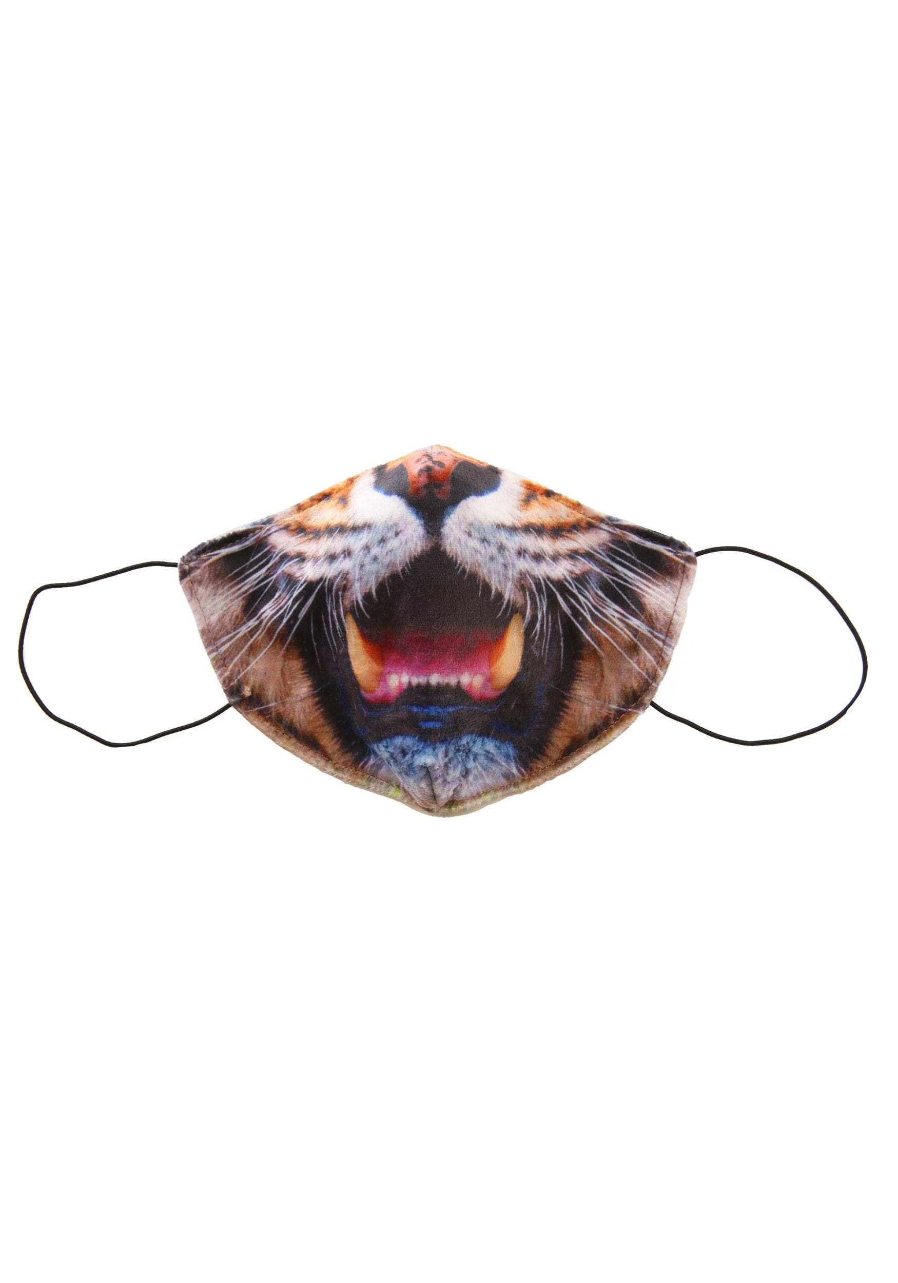 Sublimated Tiger Face Mask For Adults