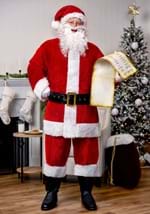 Mens Plus Size Deluxe Red Santa Claus Costume
