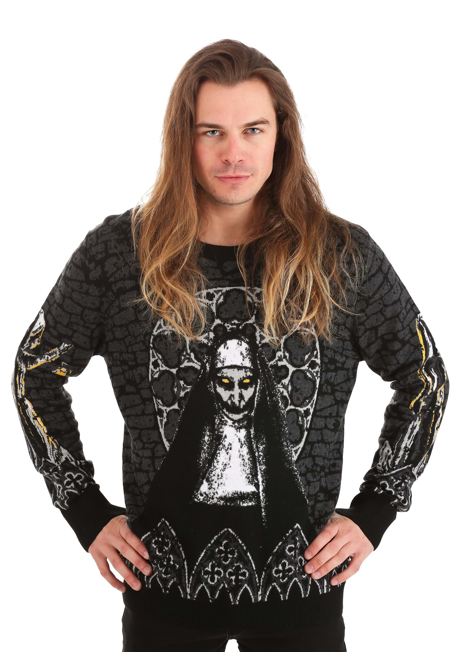 Adult The Nun Halloween Sweater , Adult Halloween Sweaters