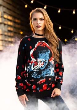 Adult IT (2019) Pennywise Ugly Sweater Alt 1