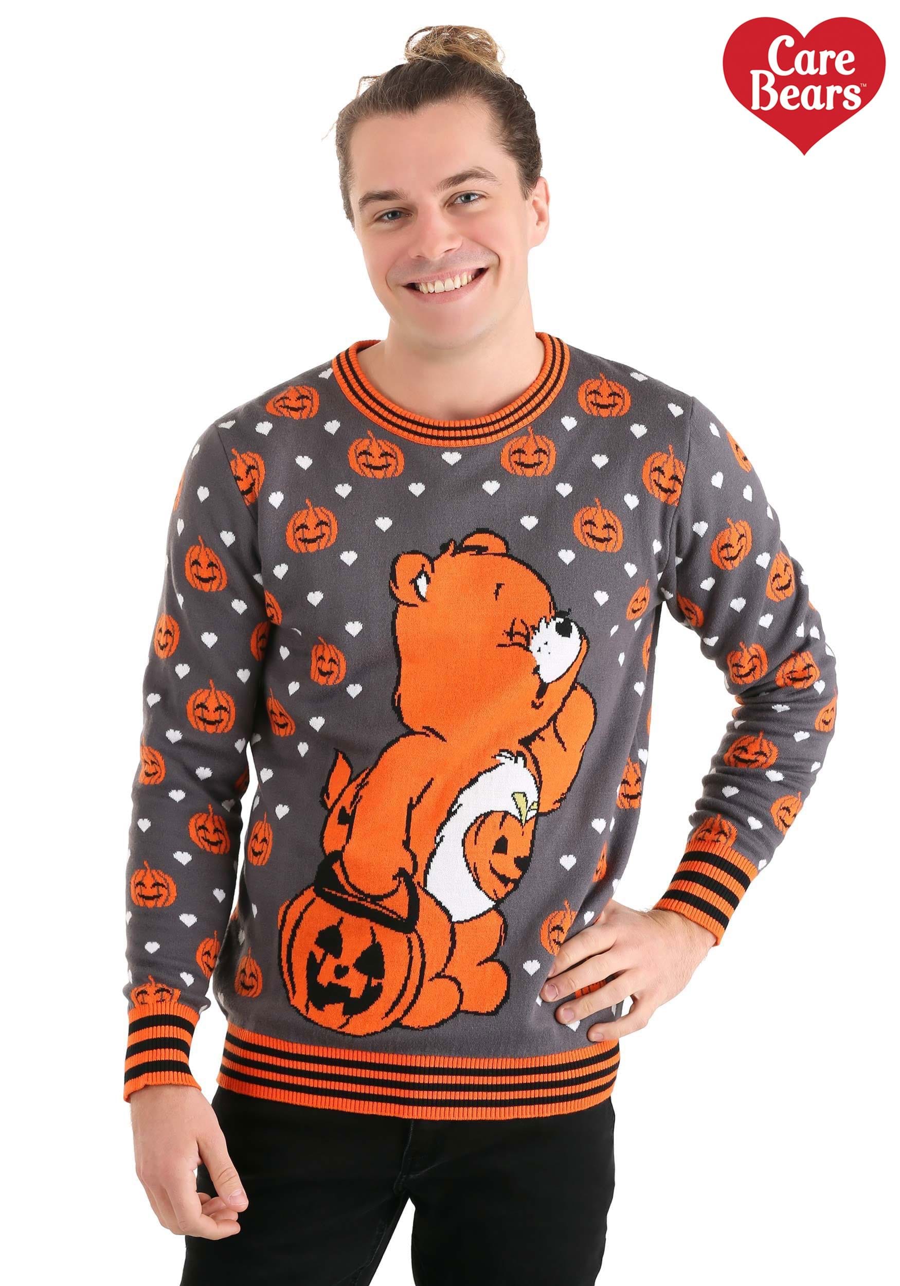 Tenderheart Bear Adult Care Bears Ugly Christmas Sweater 