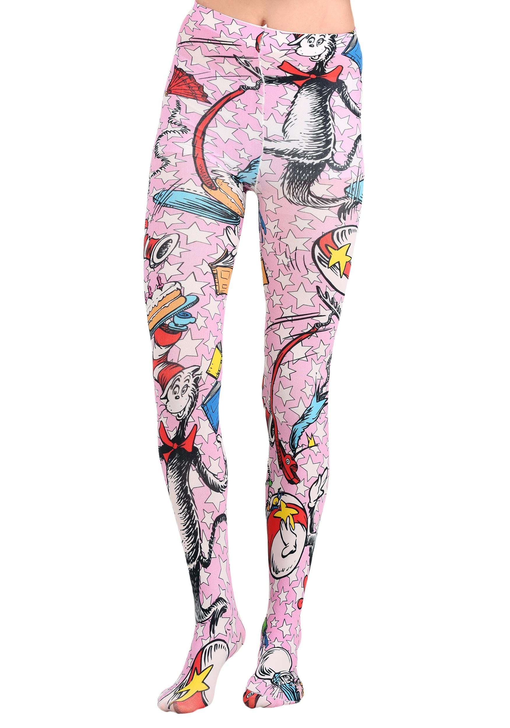 Irregular Choice Cat in the Hat Tights for Adults