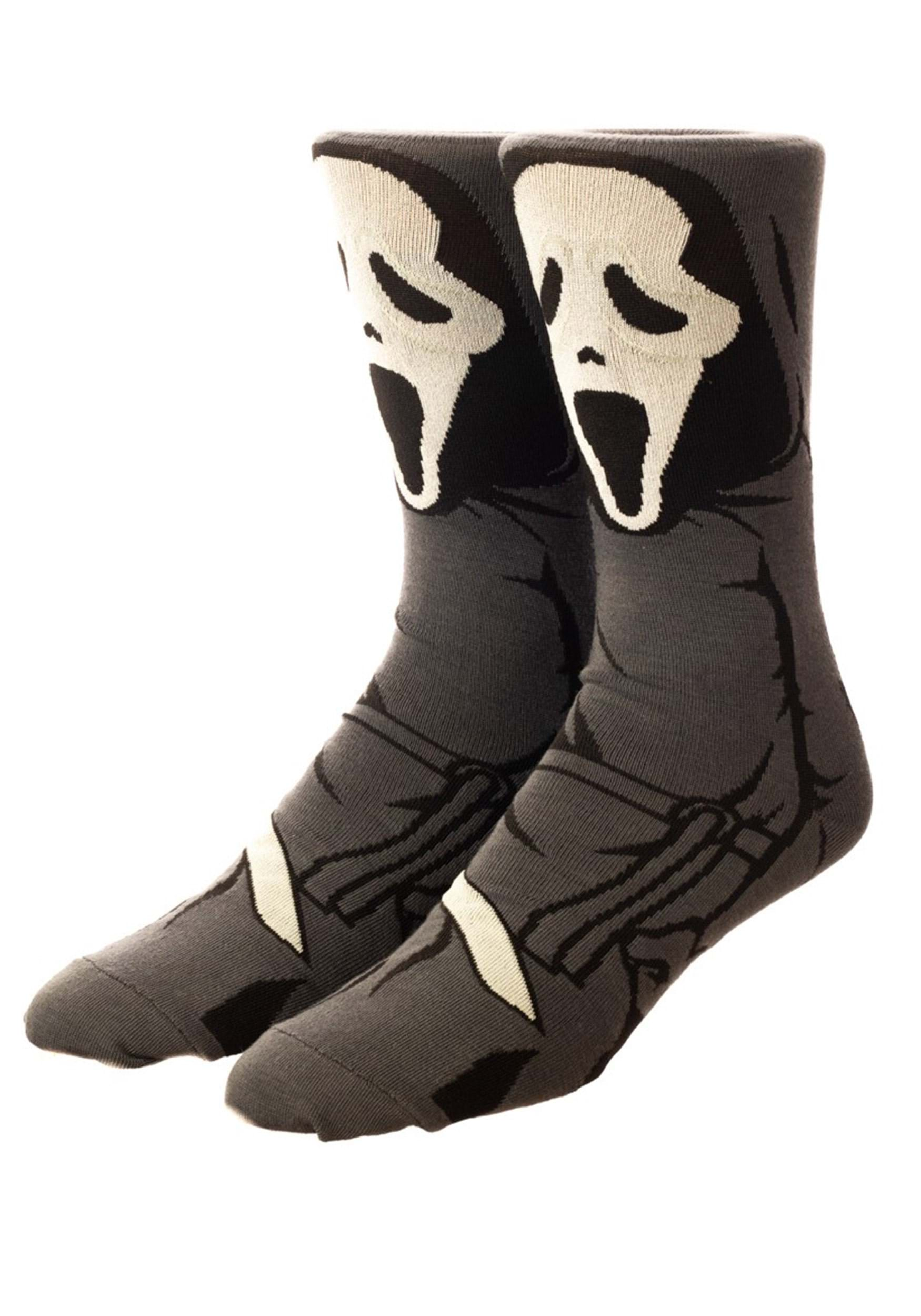 Ghostface Scream 360 Character Crew Sock