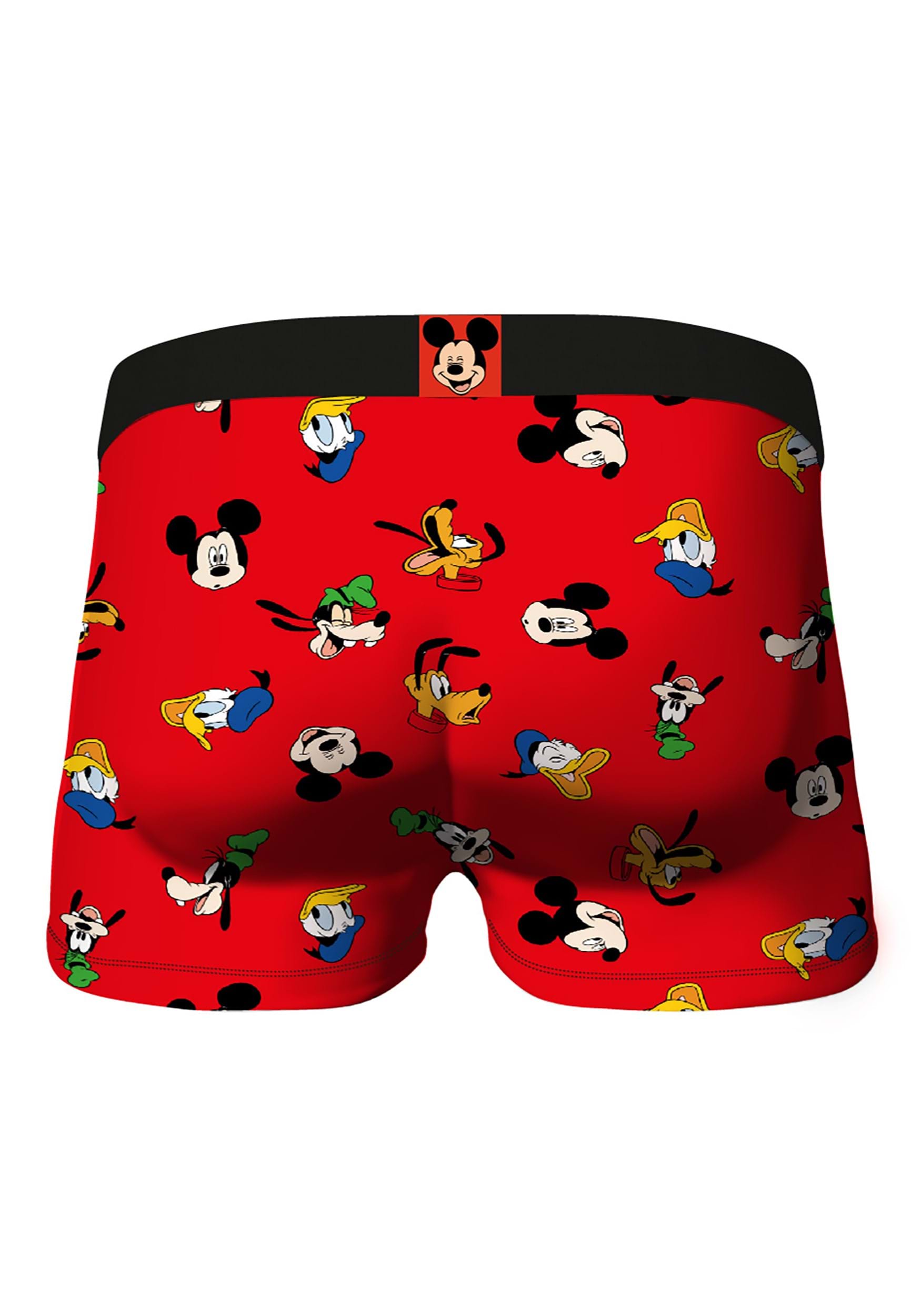 Crazy Boxers Mens Mickey and Friends Print Boxer Brief