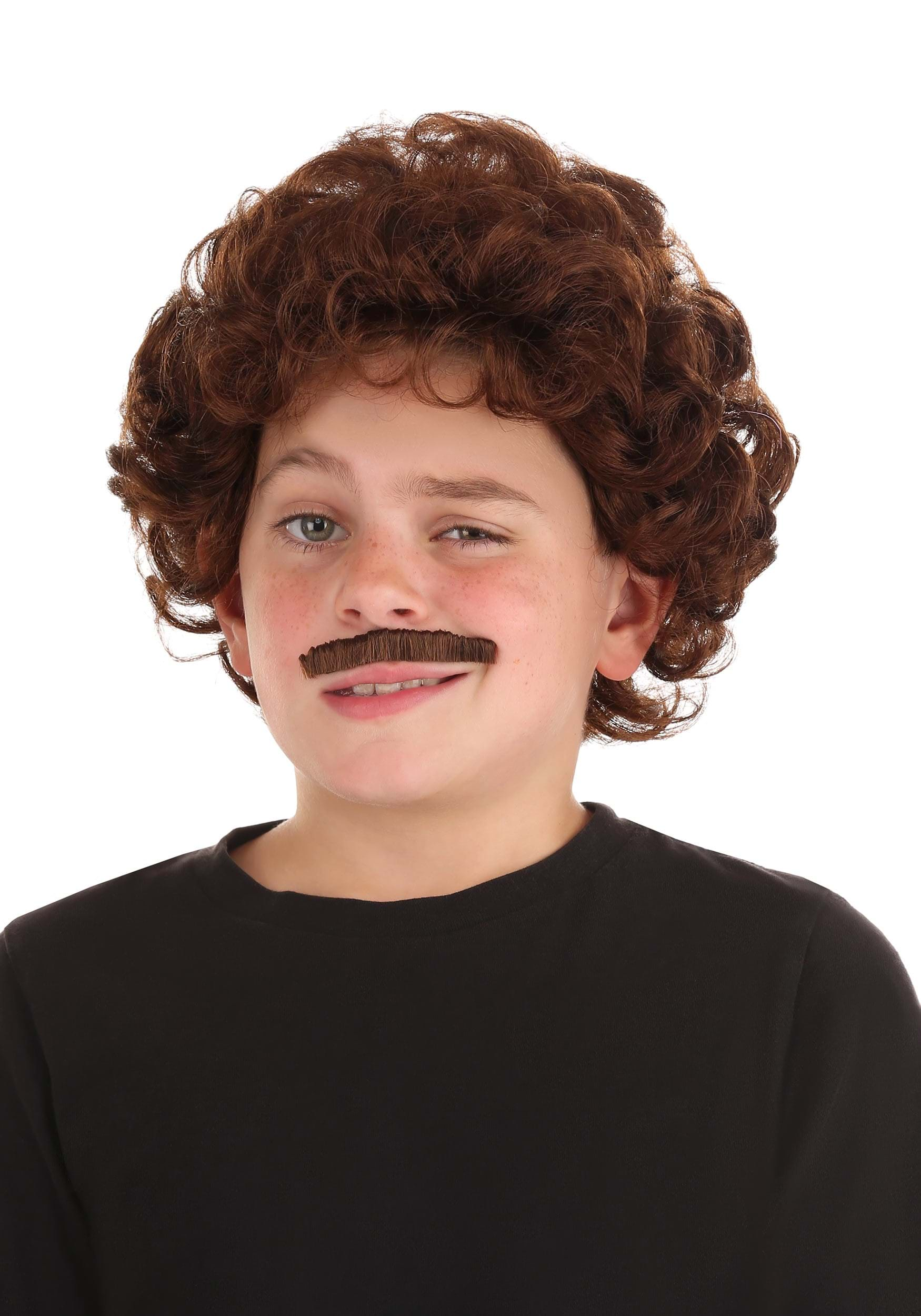 Nacho Libre Mustache And Wig For Kids , Movie Accessories