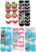 Dr. Seuss Patterns Adult 5 Pair Crew Sock Set Alt 7