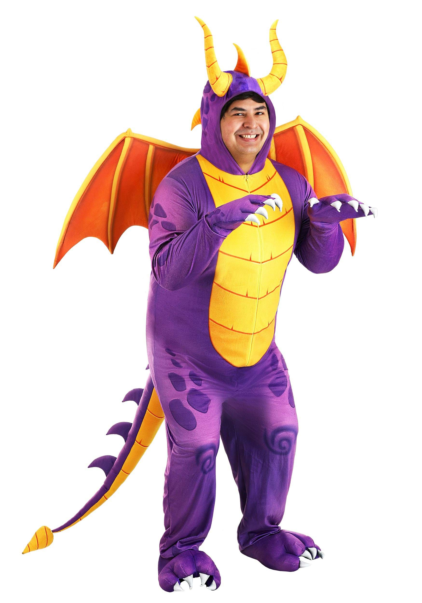 Spyro The Dragon Adult Plus Size Costume Jumpsuit