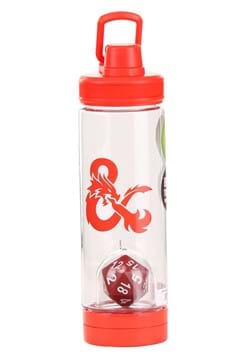 Dungeons and Dragons 20 Sided Die Inside Molded Water Bottle