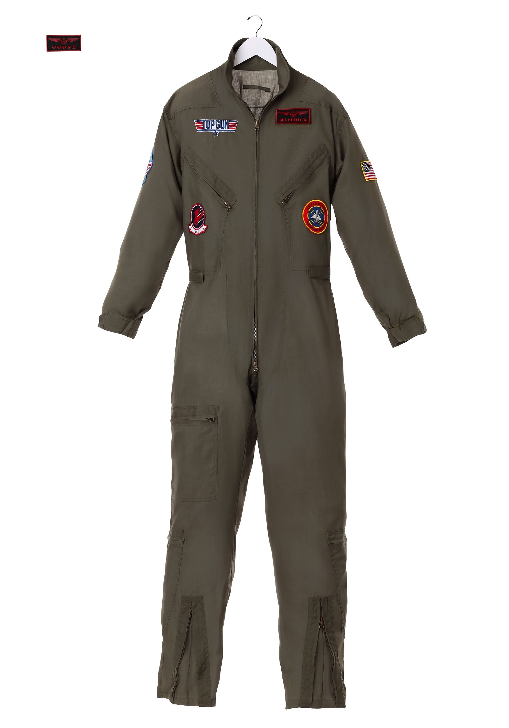 Men's Top Gun Costume, Top Gun Men's Flight Suit, Men's Maverick Costume,  Men's Fighter Pilot Costume