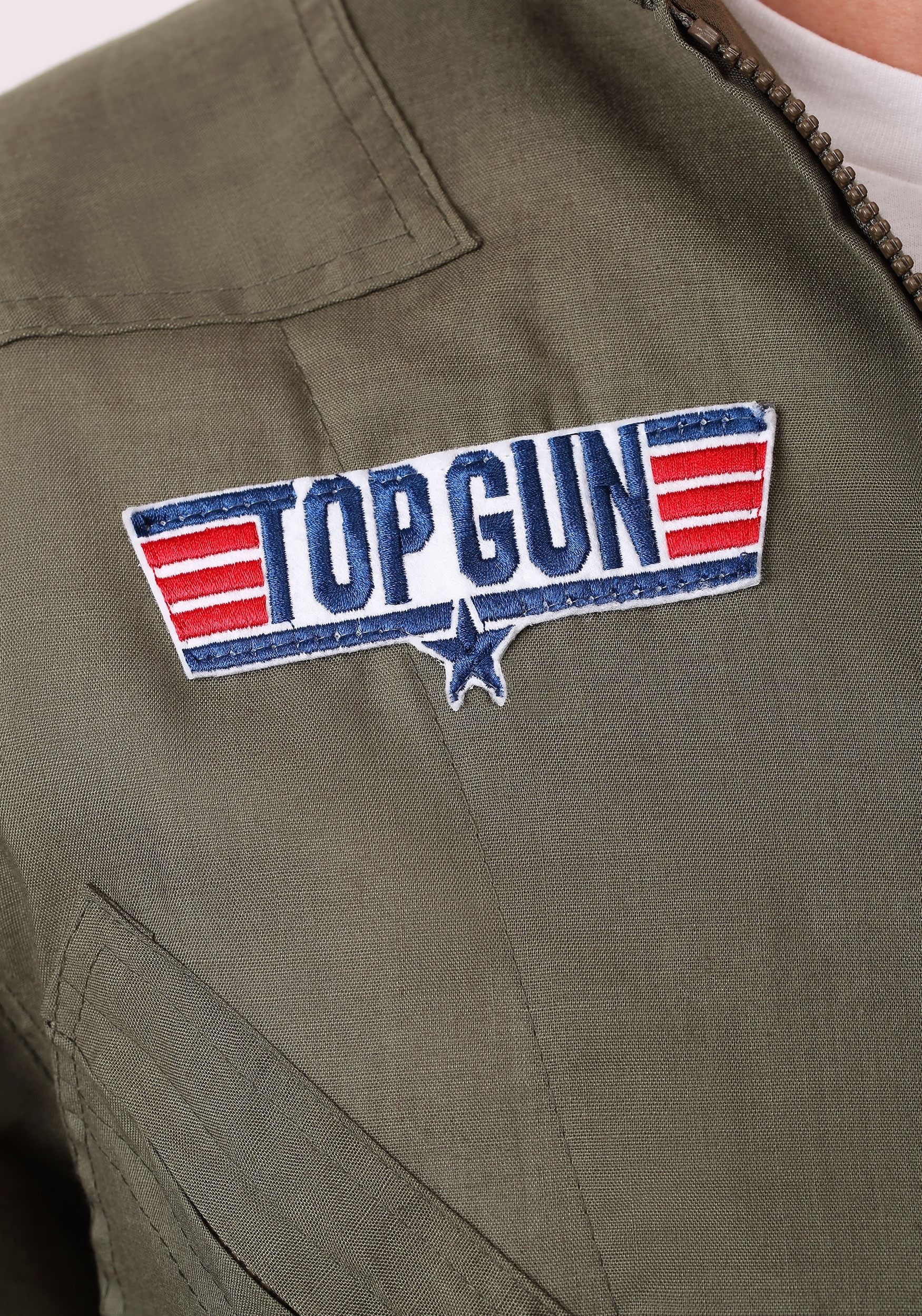 Top Gun Costume Flight Suit For Men , Pilot Halloween Costume
