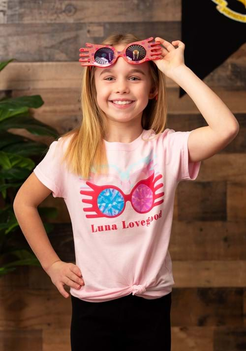 Girls Luna Lovegood Glasses Pink T-Shirt Main UPD-update