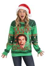 Santa's Coming Elf Ugly Christmas Sweatshirt Alt 7