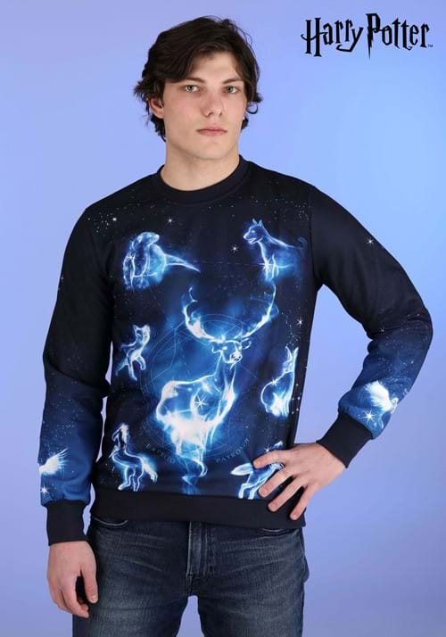 Harry Potter Patronus Adult Ugly Sweatshirt-2-0